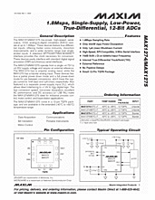 DataSheet MAX1274B pdf